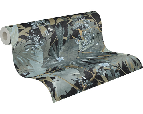 Rouleau de papier peint à motif végétal