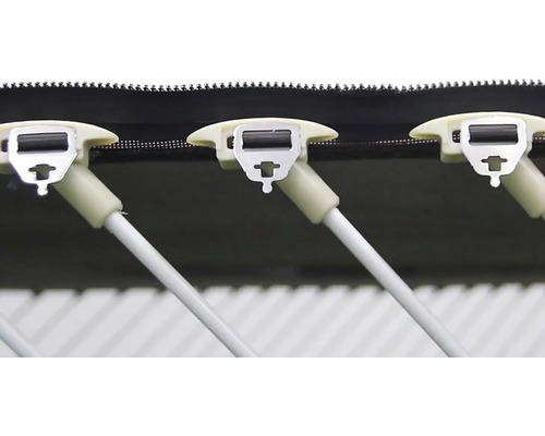 Detailansicht der Halterung eines Rollos