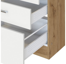 Cuisine complète avec appareils Held Möbel Sorrento 270 cm blanc mat démontée variante réversible 1009.6279