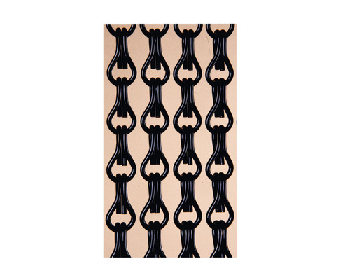 Gros plan d''un rideau de chaîne noir