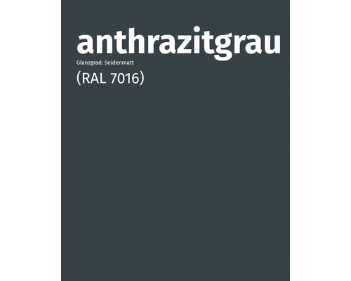 Farbfeld Anthrazitgrau, Farbton Seidenmatt, RAL 7016