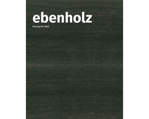 Ebenholzfarbene Holzoberfläche mit matter Glanzgrad