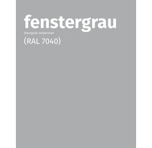 Fenstergrau, Farbton mit seidenmattem Glanzgrad, RAL 7040