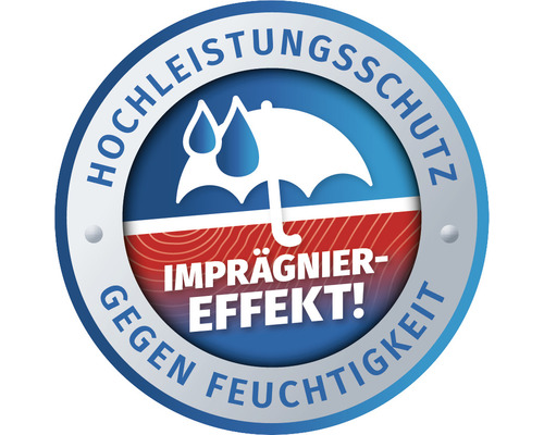 Hochleistungsschutz gegen Feuchtigkeit, Imprägnier-Effekt Symbol