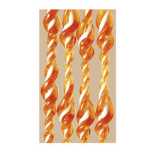 Türvorhang Ember terracotta-weiß 90x210 cm