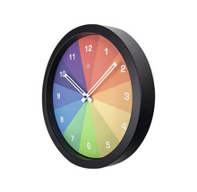 Horloge murale Joy plastique noir multicolore Ø 36 cm