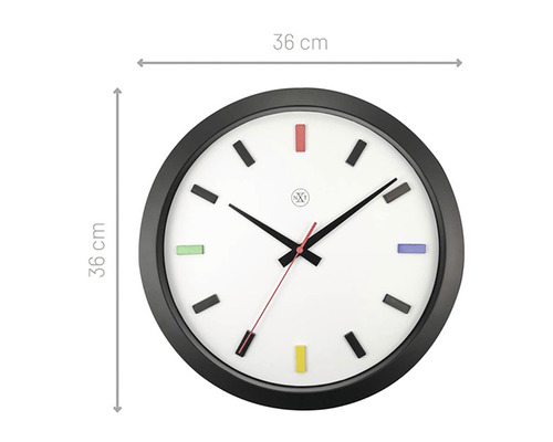 Horloge murale, diamètre 36 cm