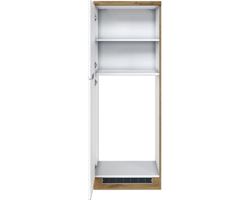 Armoire haute ouverte avec étagères pour salle de bains