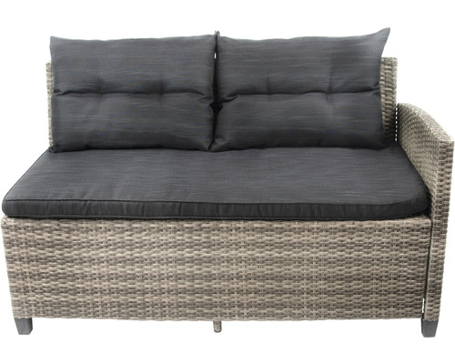 Élément d''angle de salon de jardin avec coussins