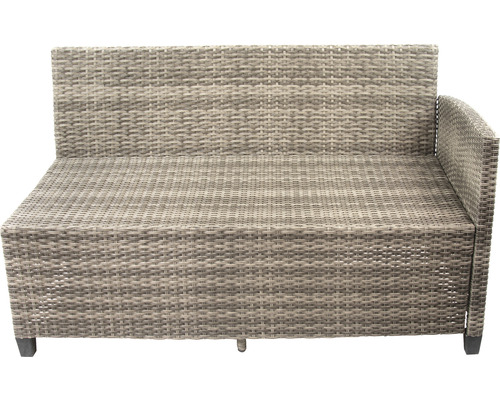 Bain de soleil de jardin en rotin tressé avec accoudoir