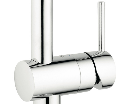 Detailansicht einer Armatur mit Hebel