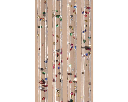 Quatre pailles transparentes remplies de confettis