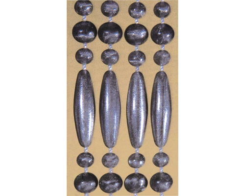 Bordure décorative avec perles et pendentifs en forme de goutte