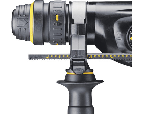 Vue détaillée d''une perceuse avec butée de profondeur