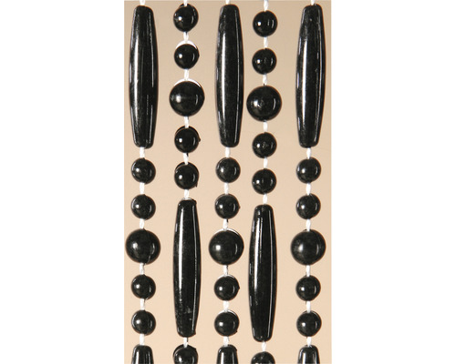 Écharpes décoratives avec perles noires et formes cylindriques