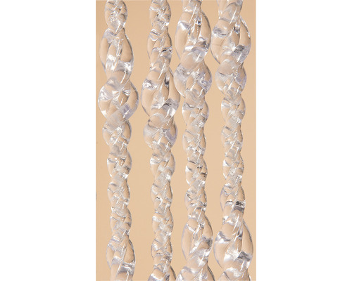 Glands décoratifs de rideau de porte en plastique transparent