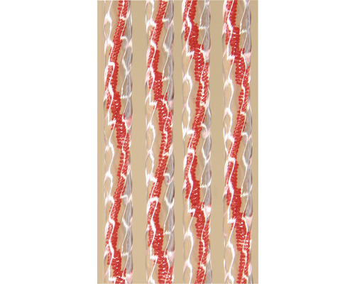 Vue détaillée de quatre tuyaux d''eau transparents avec spirale rouge