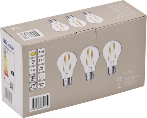 Packung mit drei LED-Lampen