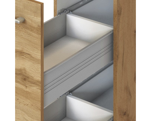Schrank mit mehreren Schubladen in Holzoptik