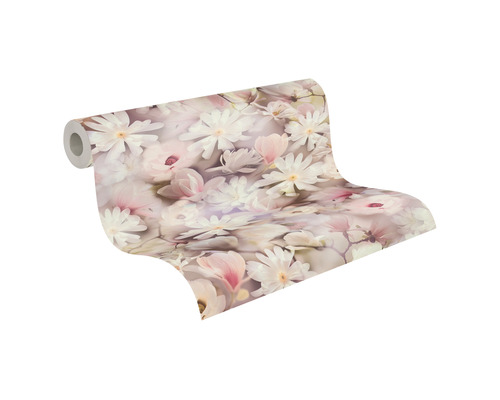 Rouleau de papier peint à motif floral