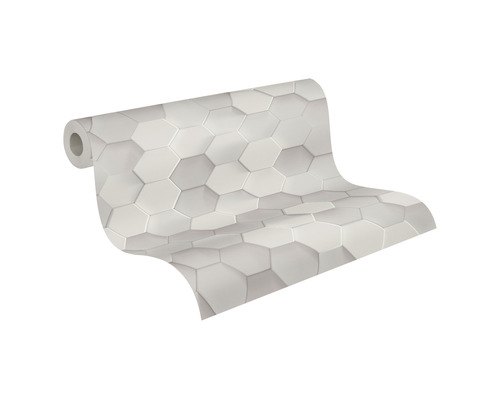 Rouleau de papier peint à motif hexagonal