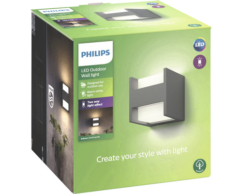Verpackung einer Philips LED Aussenwandleuchte