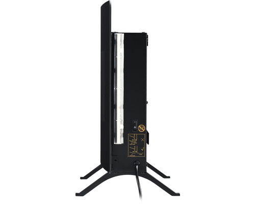 Vue latérale d''un radiateur infrarouge sur un support