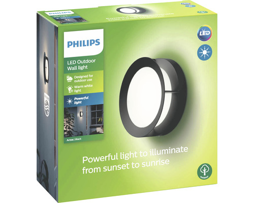Philips LED-Aussenwandleuchte in Produktverpackung