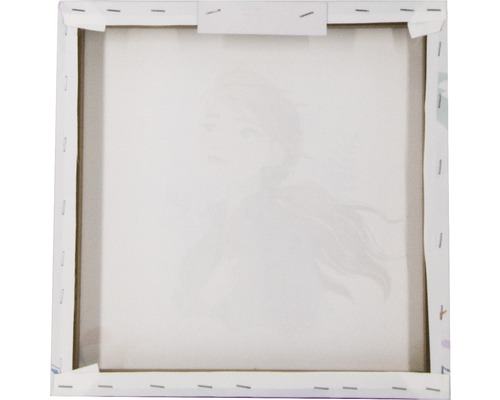 Dos d''une toile avec cadre