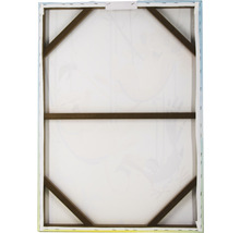 Arrière d''une toile avec cadre en bois pour la décoration murale