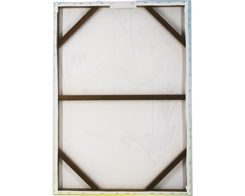 Arrière d''une toile avec cadre en bois pour la décoration murale