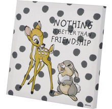 Tableau mural Bambi et Panpan avec l''inscription ''Il n''y a rien de mieux que l''amitié''