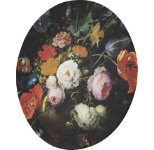 Tableau sur toile rond Reichsmuseum fleur Ø 70 cm