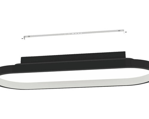 Ovale LED-Deckenleuchte mit Montagehalterung