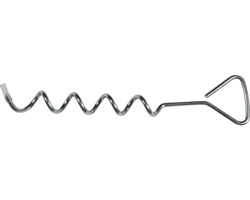 Piquet de terre en métal avec poignée rotative