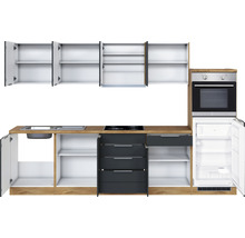 Cuisine complète avec appareils Held Möbel Florenz 300 cm gris mat démontée variante réversible 1117.6293
