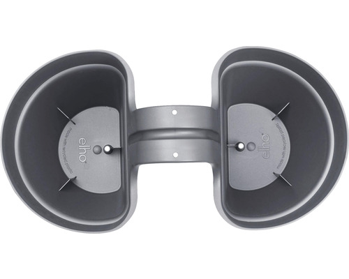 Doppelter Balkonkasten aus recyceltem Kunststoff