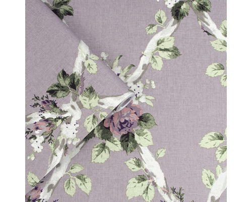 Papier peint avec motif floral et éléments floraux