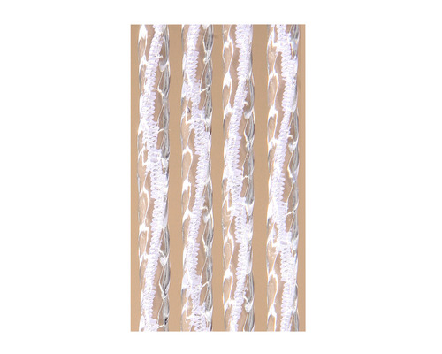 Quatre tuyaux de douche torsadés transparents