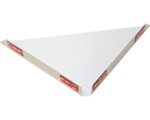 Dreieckiges Wandregal mit Klebestreifen