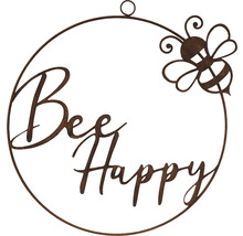 Objet de décoration avec l''inscription Soyez heureux et un motif d''abeille