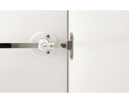 Möbelbeschlag zur Schranktürbegrenzung