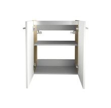 Meuble sous vasque FACKELMANN Small Bathroom Collection lxhxp 52 x 60 cm x 24,3 cm couleur de façade blanc haute brillance 84642