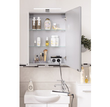 Spiegelschrank FACKELMANN SBC Small Bathroom Collection 500 x 16,2 x 680 mm weiß 1-türig LED rechts