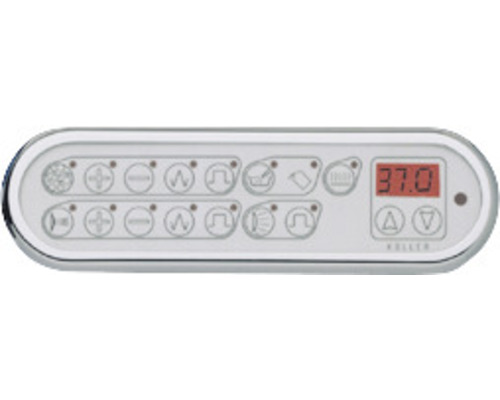 Bedienfeld für Badewanne mit digitaler Anzeige