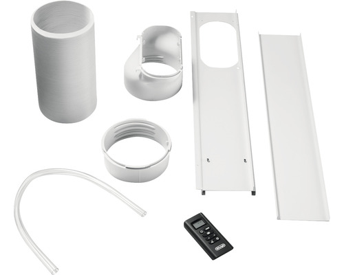 Accessoires pour climatiseur avec tuyau d''évacuation, joint de fenêtre et télécommande