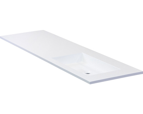 Plan de toilette avec lavabo intégré