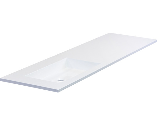 Plan de toilette avec vasque rectangulaire