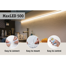 Set de base bande MaxLED prête à l'emploi à intensité lumineuse variable 3 m 1740 lm 2700-6500 K Tunable White 180 LEDs revêtue avec télécommande 24V, compatible Smart Home après extension-thumb-7