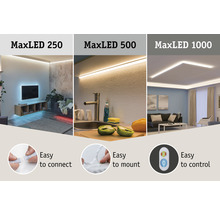 Set de base bande MaxLED prête à l'emploi à intensité lumineuse variable 3 m 1740 lm 2700-6500 K Tunable White 180 LEDs revêtue avec télécommande 24V, compatible Smart Home après extension-thumb-8